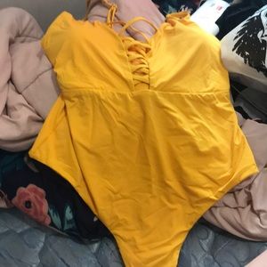 Mustard Bathing Suit